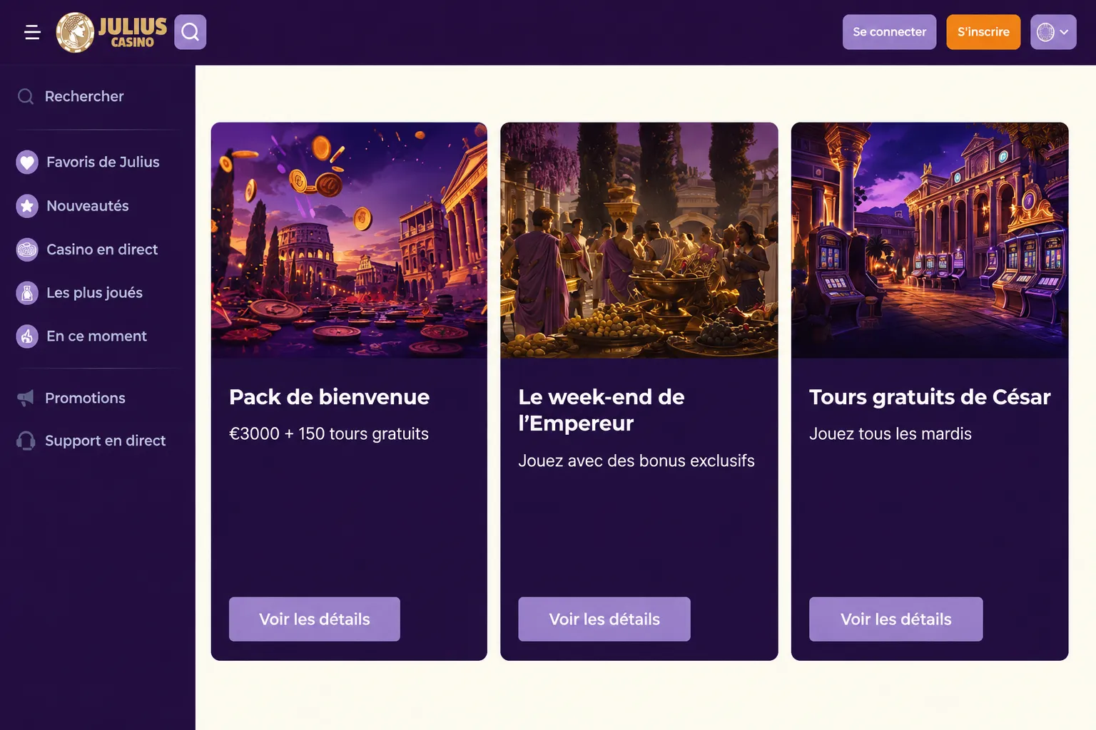 Offre spéciale : Julius Casino 5 euros – Bonus sans dépôt ? – bonus Julius Casino