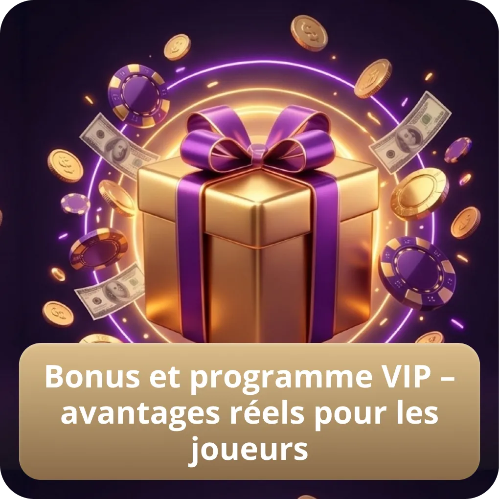 Bonus et programme VIP – avantages réels pour les joueurs